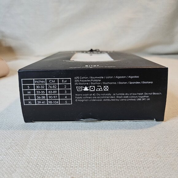 Haigman Men's 3 Pack x 2 - Cotton Stretch White Briefs - Size M - Picture 3 of 5